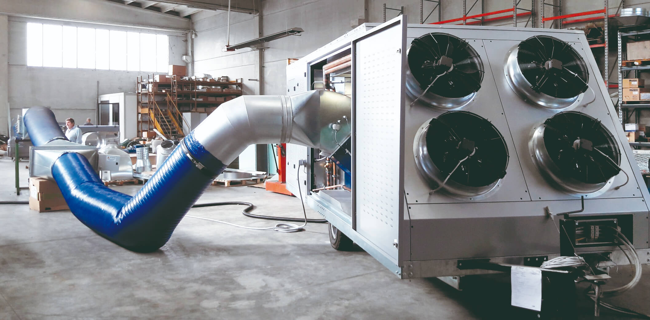 Unidad principal Cerealtec instalada junto a silo